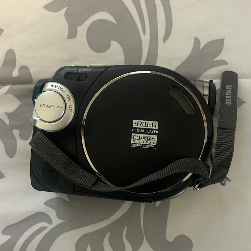 Samsung Silver and Black Camcorder